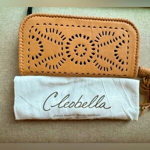 Cleobella leather zip around wallet